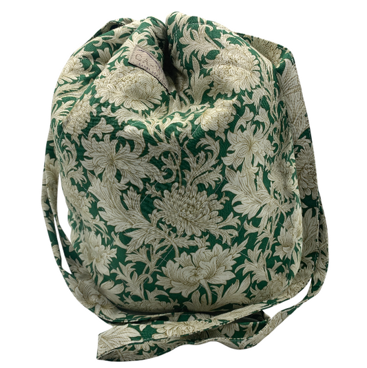 Lavendel Projekttaske - William Morris Chrysanthemum Toille/ Forest