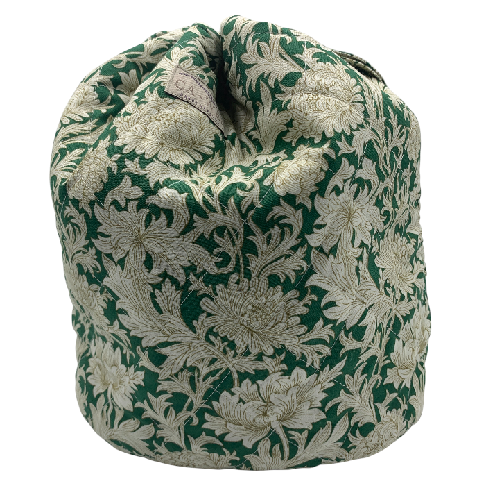 Lavendel Projekttaske - William Morris Chrysanthemum Toille/ Forest