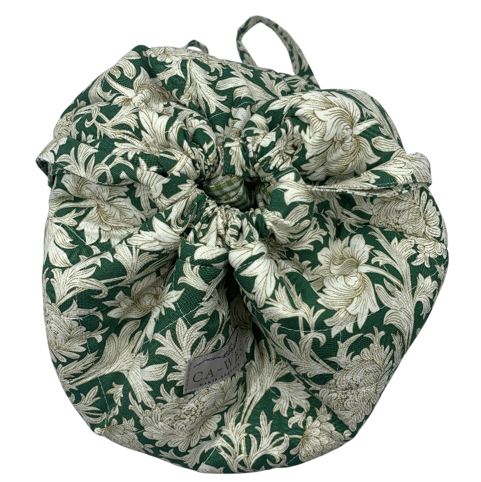 Lavendel Projekttaske - William Morris Chrysanthemum Toille/ Forest