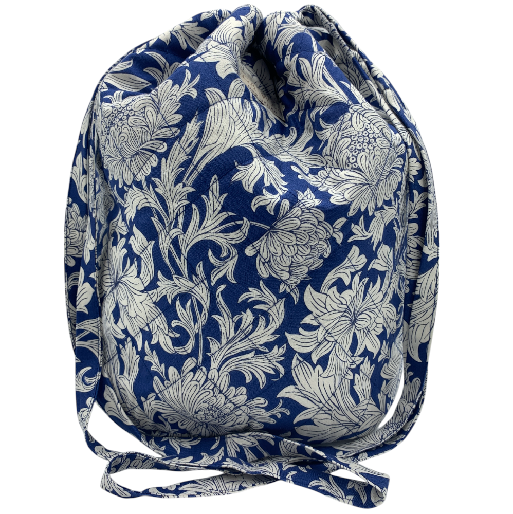 Lavendel Projekttaske - William Morris Chrysanthemum/ Tonal blue