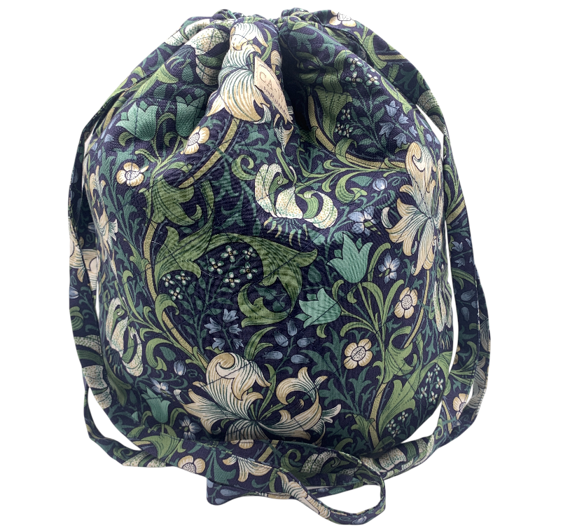 Lavendel Projekttaske - William Morris Golden Lily/ Navy