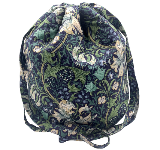 Lavendel Projekttaske - William Morris Golden Lily/ Navy