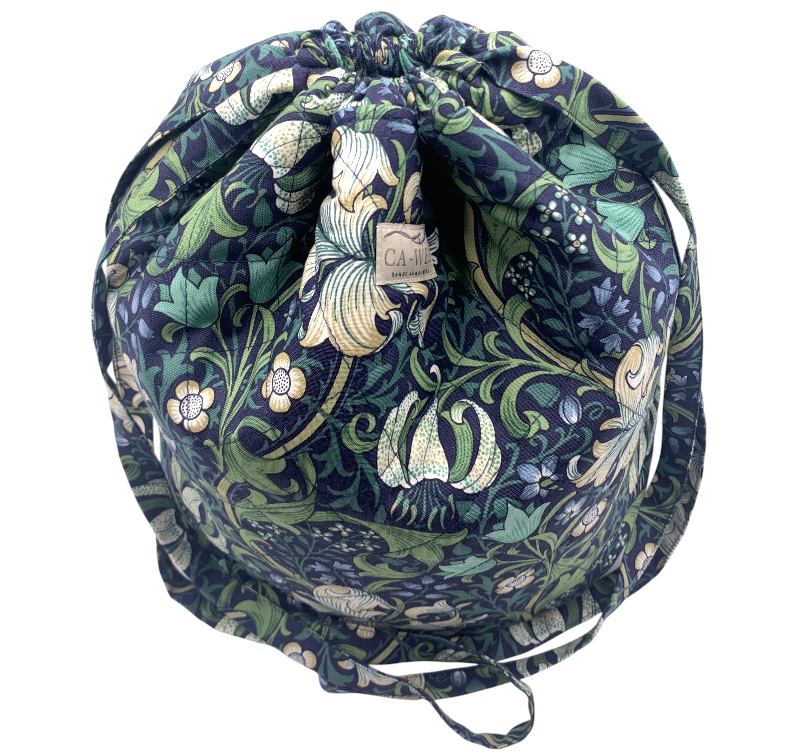 Lavendel Projekttaske - William Morris Golden Lily/ Navy
