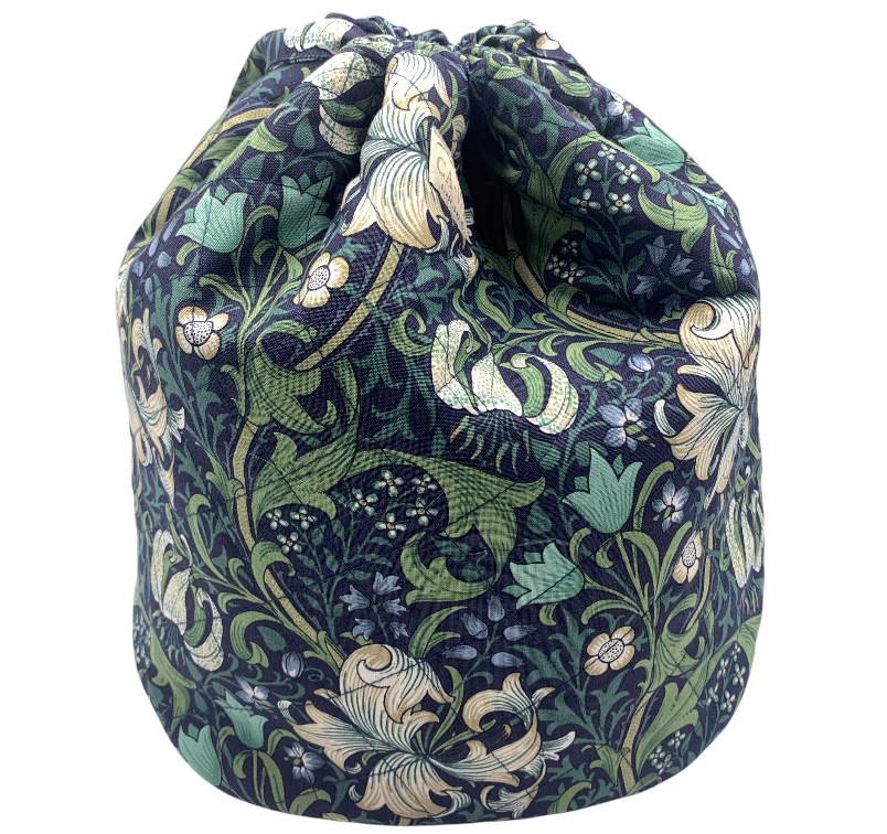 Lavendel Projekttaske - William Morris Golden Lily/ Navy