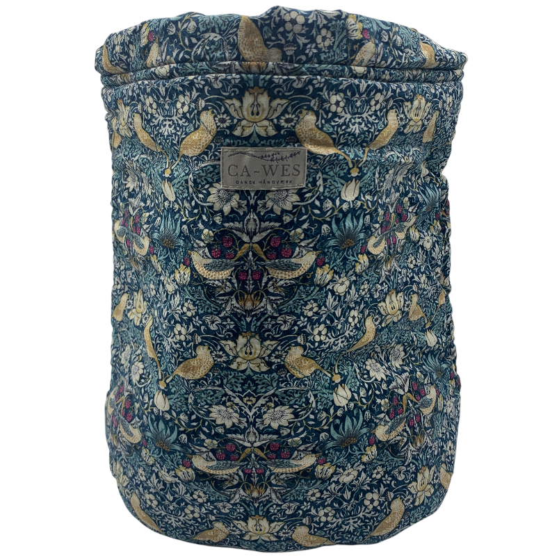 Lavendel Projekttaske - William Morris Strawberry Thief Mini/ Petrol