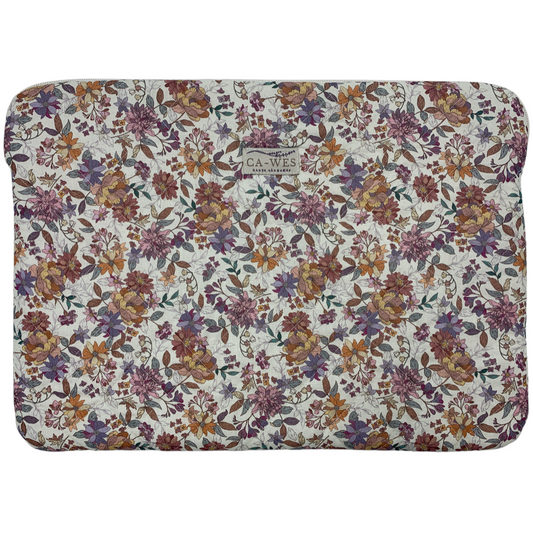 Rose Computer Sleeve - Cotton Flower/ Puple Apricot
