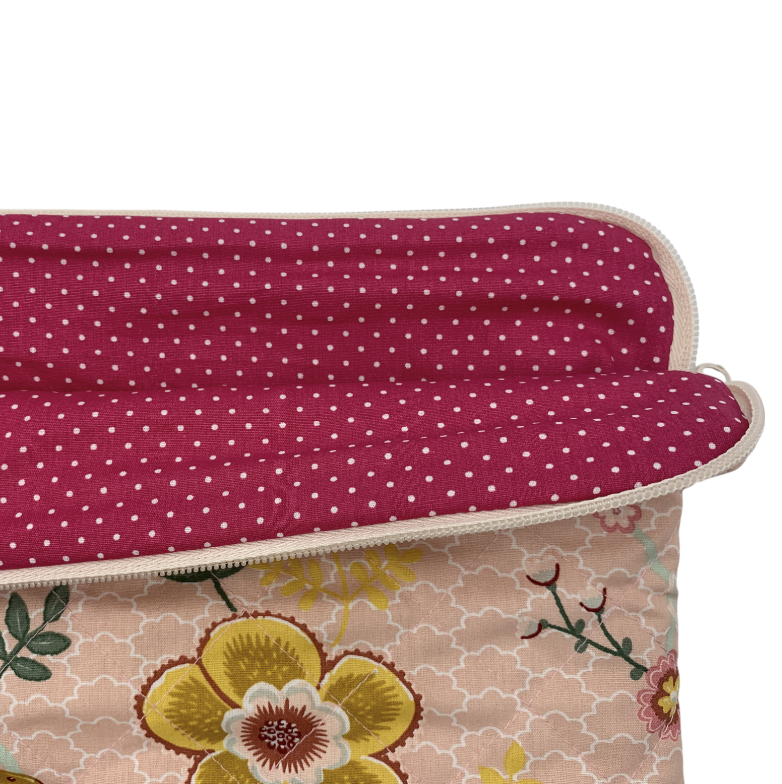 Rose Computer Sleeve - Cotten Rose/ Pink