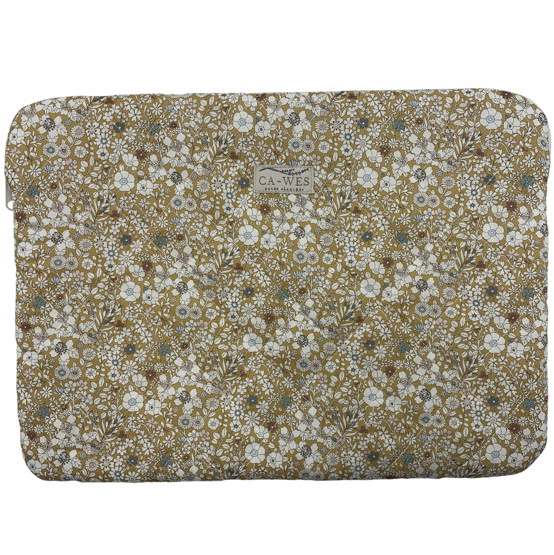 Rose Computer Sleeve - Liberty Junes Meadow/ Okker