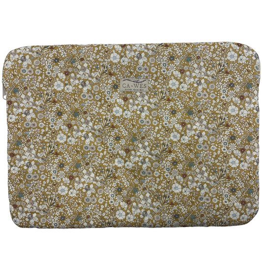 Rose Computer Sleeve - Liberty Junes Meadow/ Okker
