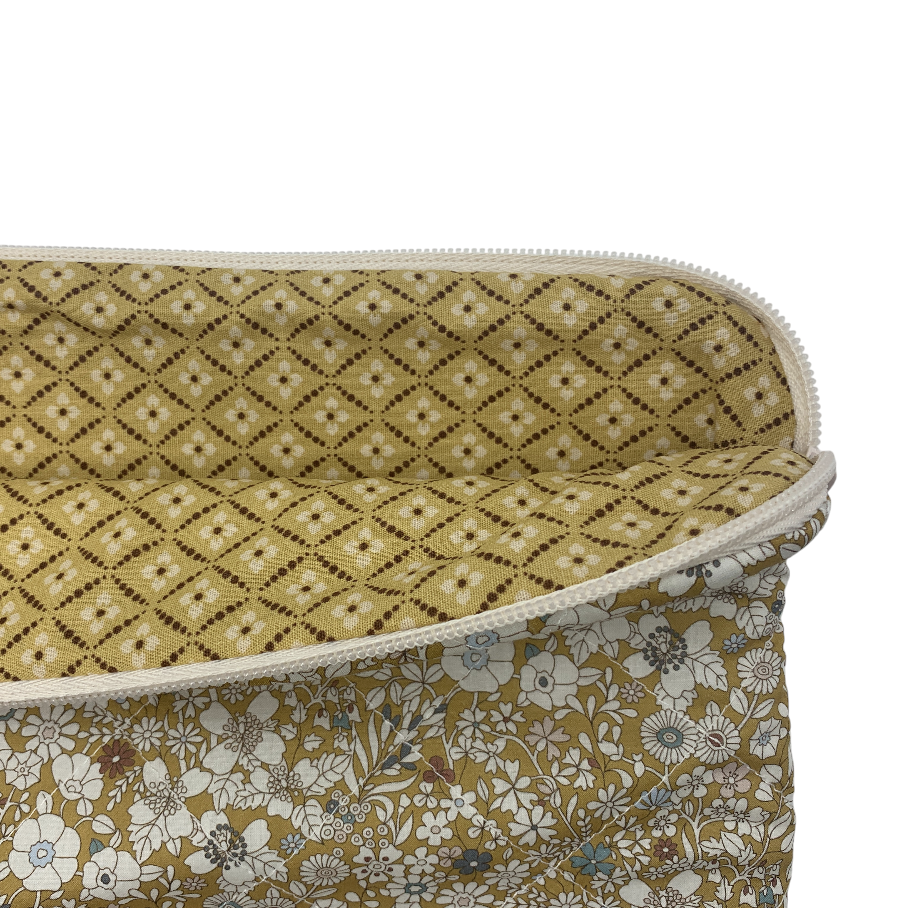 Rose Computer Sleeve - Liberty Junes Meadow/ Okker