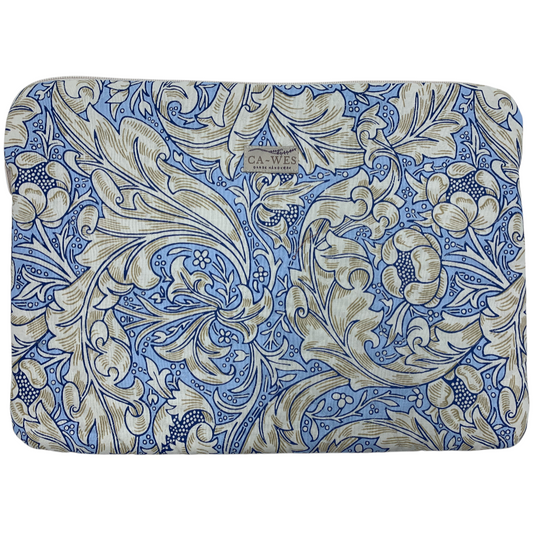 Rose Computer Sleeve - William Morris Bacherlors Button/ Blue