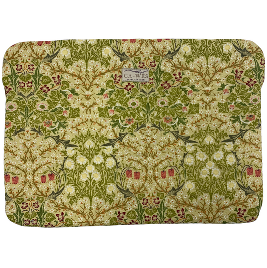 Rose Computer Sleeve - William Morris Blackthorn/ Gold