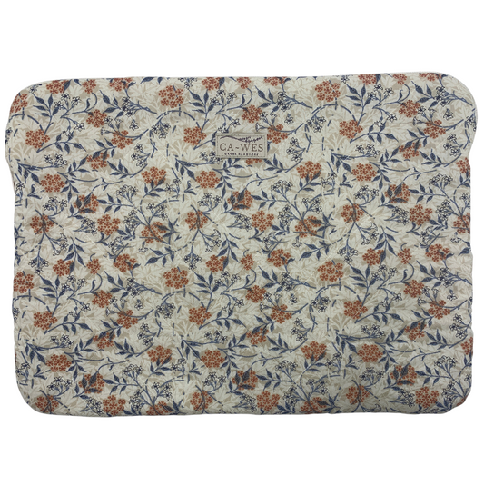 Rose Computer Sleeve - William Morris Jasmine Biscuit/ Sand