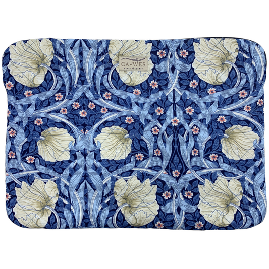 Rose Computer Sleeve - William Morris Pimpernel/ Blue