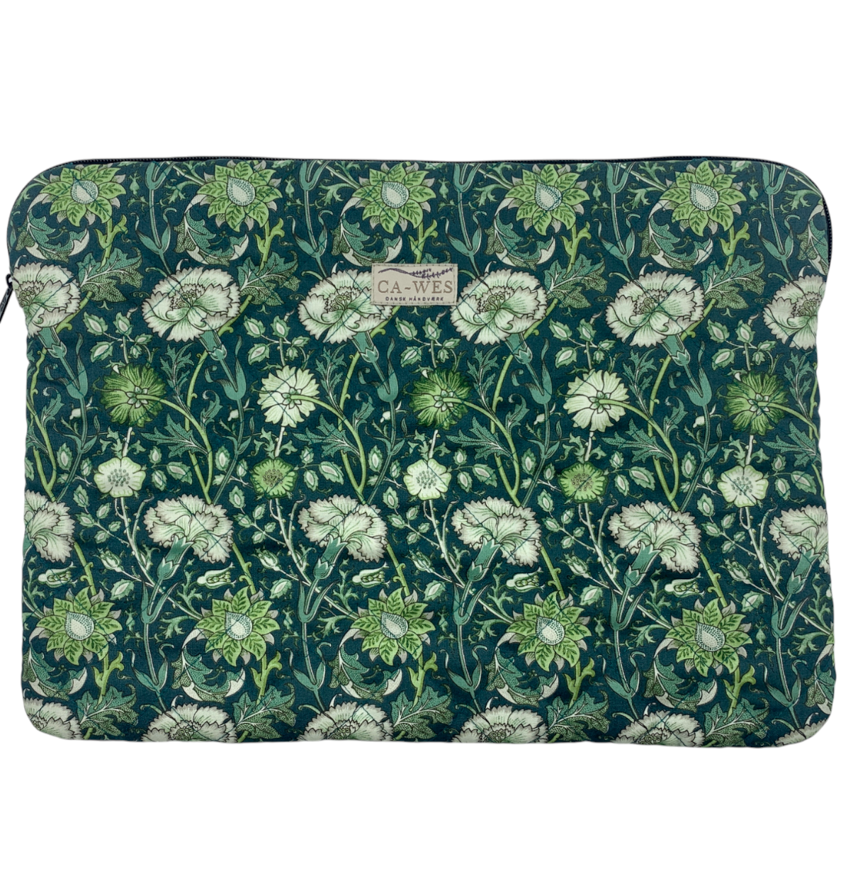 Rose computer sleeve - William Morris Pink & Rose/ Marine