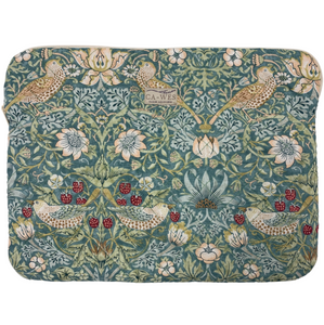 Rose Sleeve i William Morris Strawberry Thief/ Aqua Front