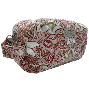 Flora makeup taske - Severne / coral 