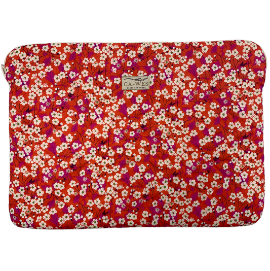 Rose Computer Sleeve - Liberty Mitsi/ Red