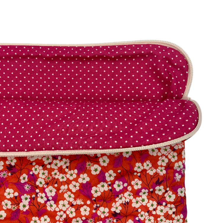 Rose Computer Sleeve - Liberty Mitsi/ Red