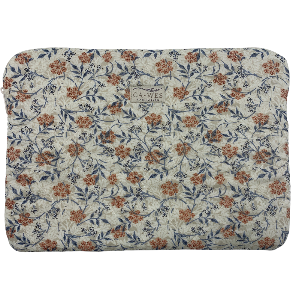 Kamille Computer Sleeve - William Morris Jasmine Biscuit/ Sand