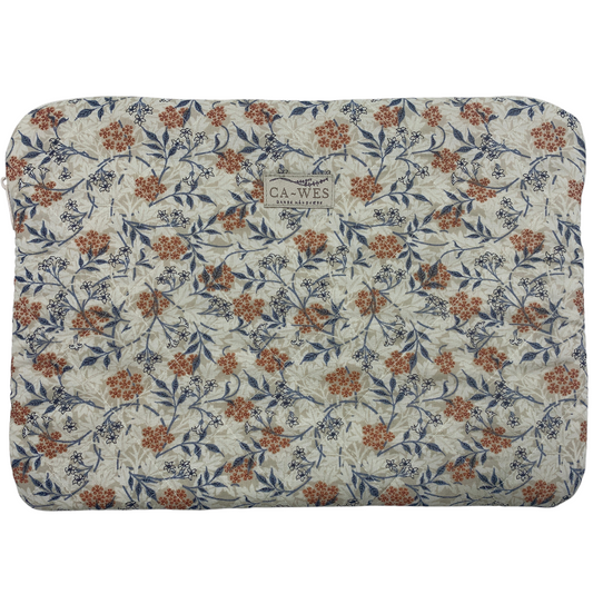 Kamille Computer Sleeve - William Morris Jasmine Biscuit/ Sand