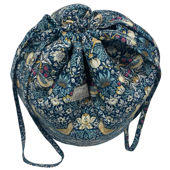 Projekttaske  Bellis - William Morris Strawberry Thief Mini/ Petrol